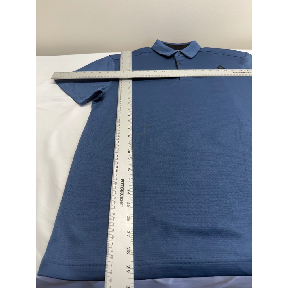 Reebok Mens Blue Short Sleeve Moisture Wicking Golf Polo Shirt REM241TS37 Large - Picture 8 of 10